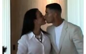 O beijo de casamento de Ronaldo e Georgina