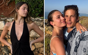 Martina Svedin com o namorado, Luís Osório