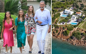 Rei Felipe VI com a família, a passar férias numa villa na Grécia