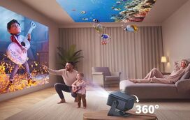 Crie a sua própria sala de cinema em casa ou sob as estrelas. Este projetor portátil promete noites épicas com filmes ou desporto