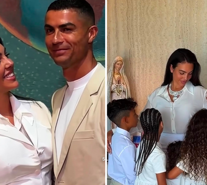 De ir às lágrimas! Filho Mateo não contém o choro no casamento de Ronaldo e Georgina