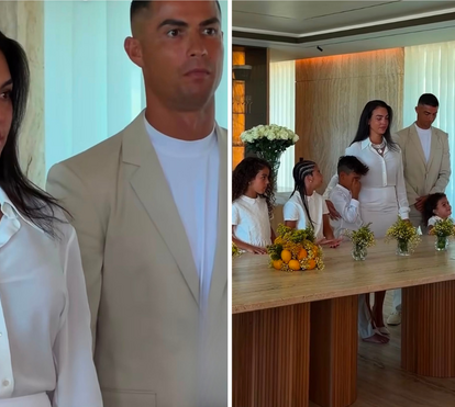'Foi o destino': A fé, as lágrimas e os significados ocultos do dia em que Cristiano Ronaldo e Georgina Rodríguez celebraram o amor