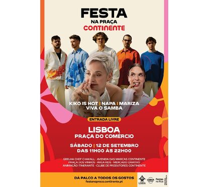 APÓS 10 ANOS, CONTINENTE REGRESSA A LISBOA CONTINENTE PREPARA GRANDE FESTA NA PRAÇA DO COMÉRCIO COM ENTRADA LIVRE 