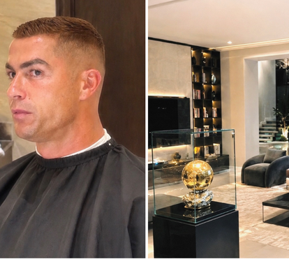 Segredos do novo penteado de Cristiano Ronaldo deixam à mostra a casa do craque em Riade