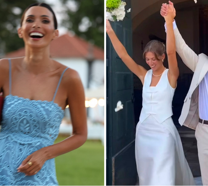 Maria Cerqueira Gomes vive dia de emoções ao casar o irmão Martim... que é enteado da estilista Fátima Lopes