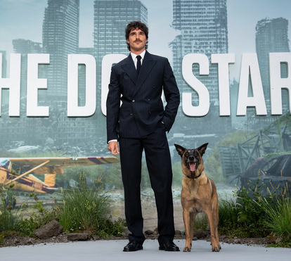 Jacob Elordi desfilou pela passadeira vermelha, mas a verdadeira estrela foi o cão de 'The Dog Stars'. Veja as imagens