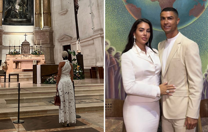 Cristiano e Georgina com amor abençoado em Fátima