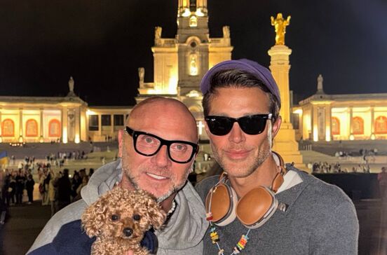 Domenico Dolce, da conhecida dupla Dolce&Gabbana, e o namorado, Guilherme Siqueira