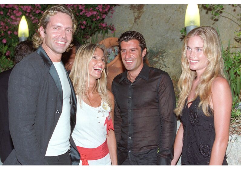 David Simões, Cinha Jardim, Figo e Helen Svedin na Casa do Castelo, no Algarve