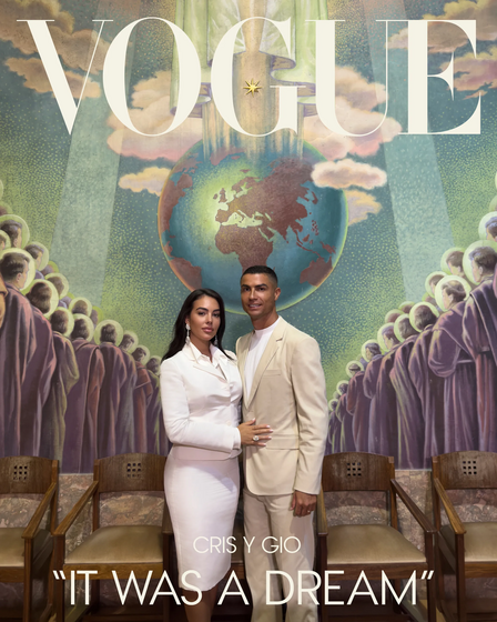 A primeira imagem do casamento de Ronaldo e Georgina.webp