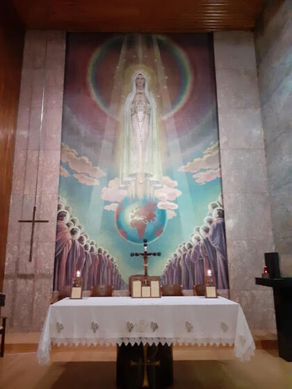 O altar da Capela de Nossa Senhora das Dores 