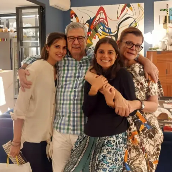 Júlia Pinheiro, Rui Pego, filhas