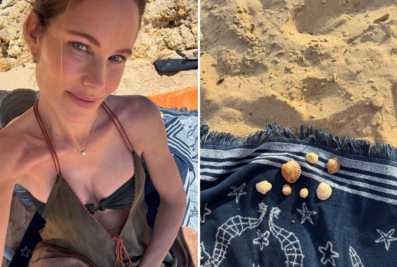Helen Svedin descansa no Algarve