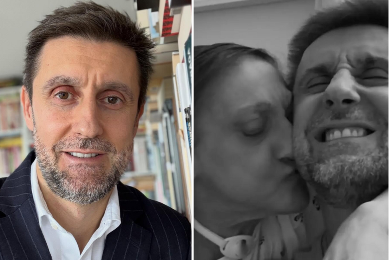 Daniel Oliveira com a mãe