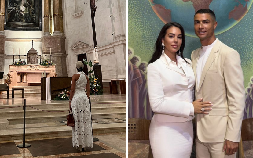 Cristiano e Georgina com amor abençoado em Fátima