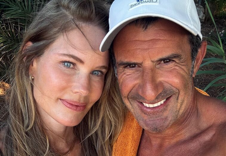 Luís Figo e Helen Swedin em lua de mel no Algarve