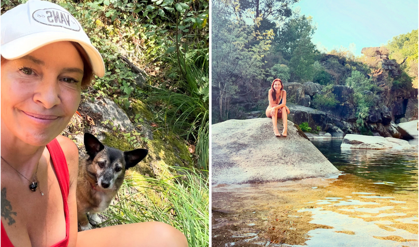 Ana Galvão aproveita as férias em paisagens naturais de Portugal