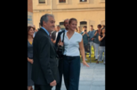 A princesa Leonor à chegada ao seu primeiro dia de aulas na Universidade Carlos III de Madrid