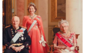 O rei Harald, a mulher, a rainha Sonja, e a irmã, a princesa Astrid