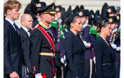 Rei Haakon, a filha, princesa Astrid, e a irmã, princesa Martha-Louise