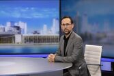 O comentador Ireneu Teixeira em estúdio