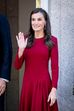 Queen Letizia during the reception for the President of the