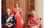 O rei Harald, a mulher, a rainha Sonja, e a irmã, a princesa Astrid