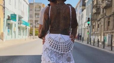 "Adorei a ideia": Rui Figueiredo sobre vestido de noiva da Blaya 