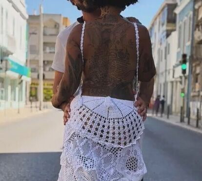 'Adorei a ideia': vestido de noiva de Blaya recebe vários elogios
