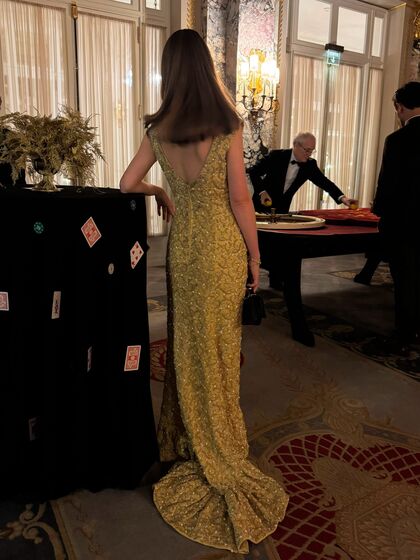 Alexandra de Hannover com vestido de Grace Kelly