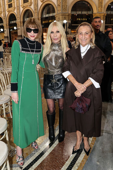 Anna Wintour, Donatella Versace e Miuccia Prada