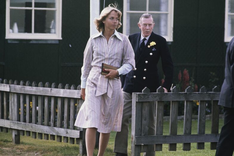 Davina Sheffield, namorada de Carlos III, em 1976